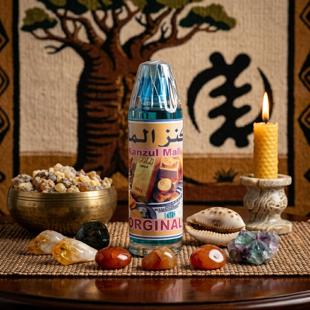 Kanzul Mali Spiritual Perfume - Prosperity & Hidden Treasure Vibe - Traditional Ritual Origin